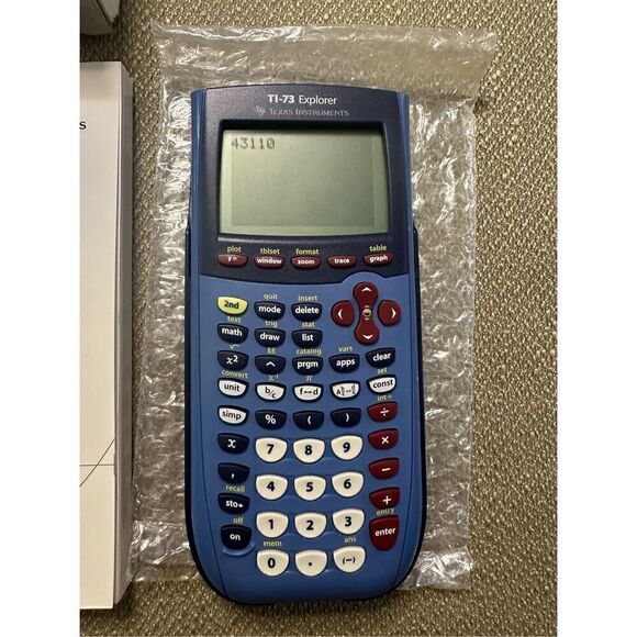 Texas Instruments TI-73 Explorer Graphing Calculator Cover Instructions Charger - Picture 6 of 9